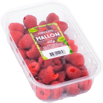 Hallon 225g Klass 1 ICA.