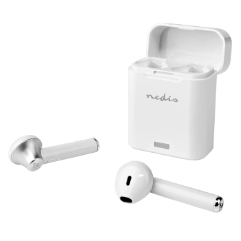 Hörlur in-ear Vit Nedis.
