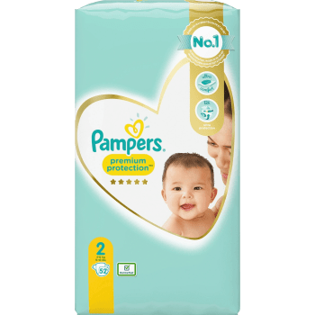 Blöjor Premium Protection Strl 2 4-8kg 52-p Pampers.