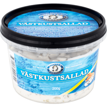 Västkustsallad 200g Koster Fiskarn's.