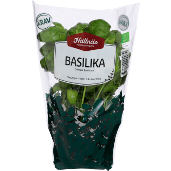 Basilika i påse Ekologisk 360g KRAV Klass 1.