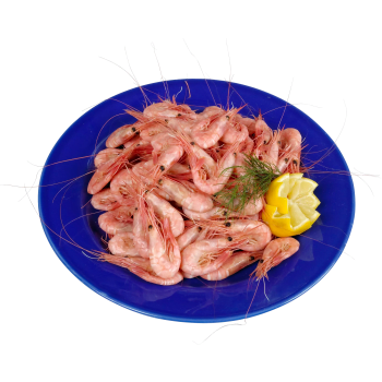 Räkor med skal 70/90 5kg Royal Seafood.