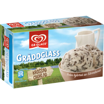 Gräddglass Krossad choklad 0,5l GB Glace.