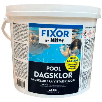 POOL Dagsklor tabletter 2,5kg Fixor.