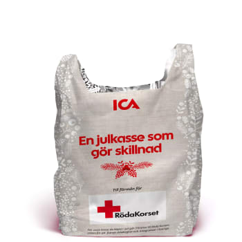 Plastkasse Jul Röda korset 1-p ICA.