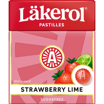 Halstablett Strawberry lime 1-p 25g Läkerol.
