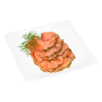 Gravad lax skivad ca 170g Norums fiskrökeri.