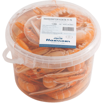 Havskräftor Kokta 11-15st 1000g Hanssons.