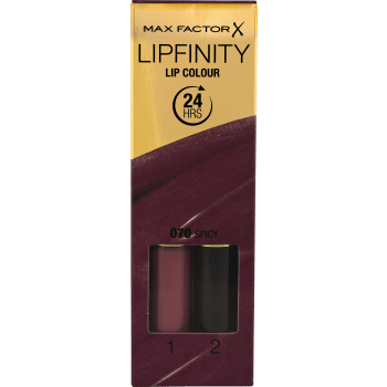 Lipfinity 70 Spicy Läppfärg ca 2ml 2-p Max Factor.