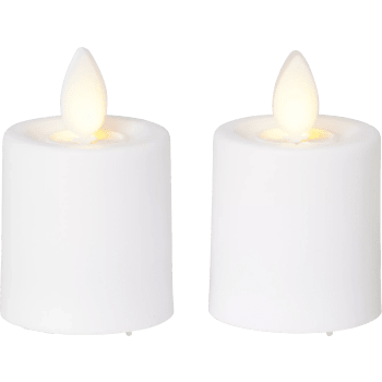 Värmeljus med timer LED 2-p.
