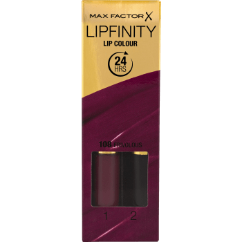 Lipfinity 108 Frivolous Läppfärg ca 2ml 2-p Max Factor.