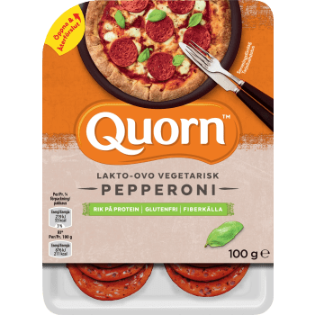 Pepperoni vegetarisk glutenfri 100g Quorn.