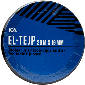 Eltejp Svart 20mx19mm.