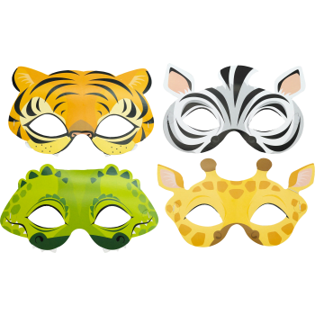 Partymasker Djur 8-p Happy Party.