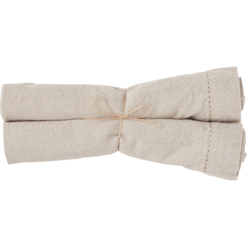 Tygservett Isa Beige 2-p 45x45cm ICA.