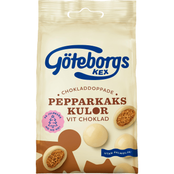 Pepparkakskulor Vit Choklad 120g Göteborgs.