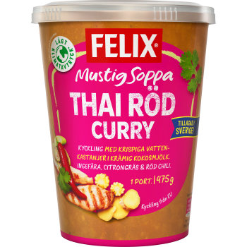 Thai Röd Currysoppa 475g Felix.