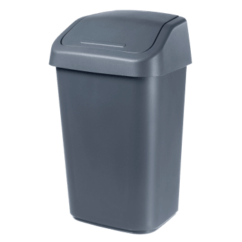 Vipplockskorg 10L Mörkgrå Nordiska plast.