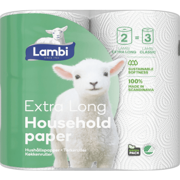 Hushållspapper Extra Long 2-p Lambi.