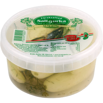Saltgurka Färsksaltad 500g Brinks Gurka.