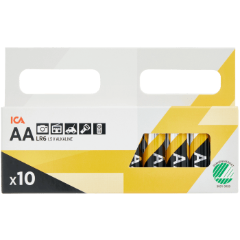 Batteri AA/LR6 10-p ICA.