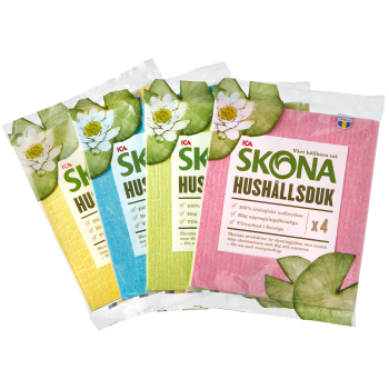 Hushållsduk 4-p ICA Skona.