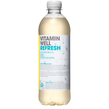 Refresh Lemonad & kiwi 50cl Vitamin well.