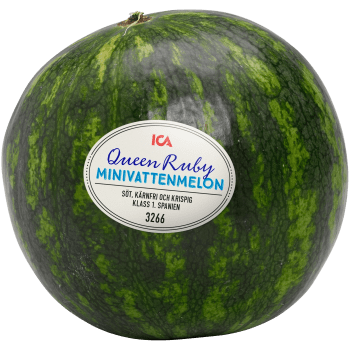 Minivattenmelon Queen Ruby ca 2kg Klass 1 ICA.
