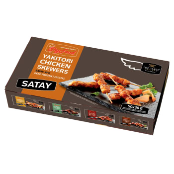 Kycklingspett Djupfryst Yakitori Satay 1,5kg 50-p Sky Food.