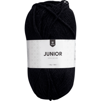 Garn Junior Svart 50g Järbo.