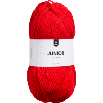 Garn Junior Röd 50g Järbo.