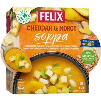 Soppa Cheddar morot 350g Felix.
