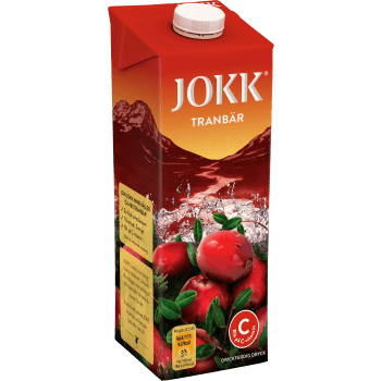 Tranbärsdryck 1l Jokk.