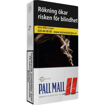 Red 100s 20-p Pall Mall.