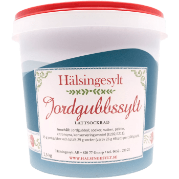 Jordgubbssylt Lättsockrad 1,5kg Hälsingesylt.
