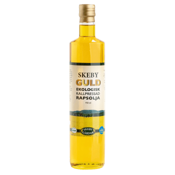 Kallpressad Rapsolja 750ml KRAV Skeby Guld.