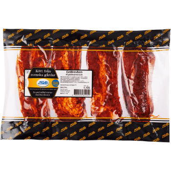 Grillrevben Kryddmarinerade ca 1,1kg MOAB.
