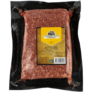Köttfärs Nöt ca 740g Norrbottensgården.