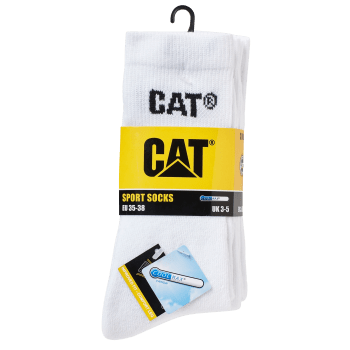 Sportsocka 3p Coolmax vit 44-46 CAT.