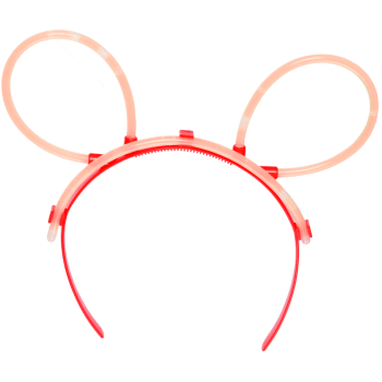 Diadem Glow in the dark Röd 1-p Festive.