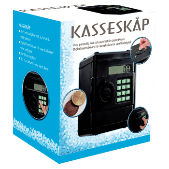 Sparbössa kassaskåp.