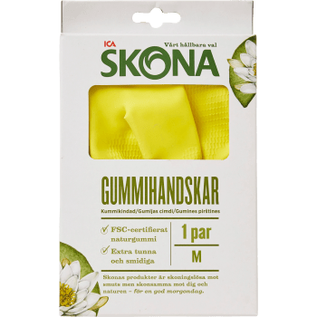Gummihandske medium 1-p ICA Skona.