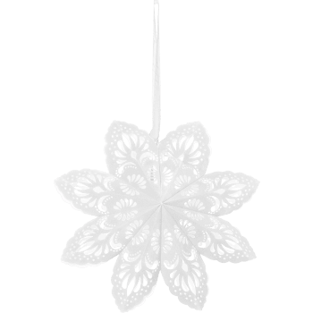 Stjärna Snöflinga Vit 50cm ICA.