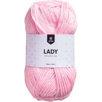 Garn Lady Ljusrosa 50g Järbo.