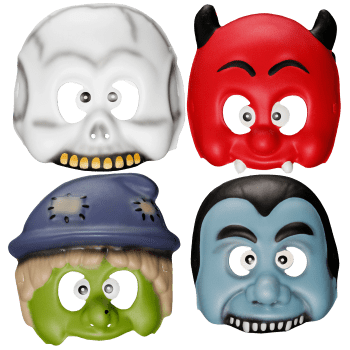 Halloweenmask barn 4 olika Festive.