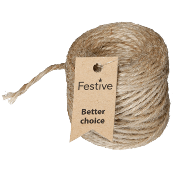 Juteband Natur 25m BC.