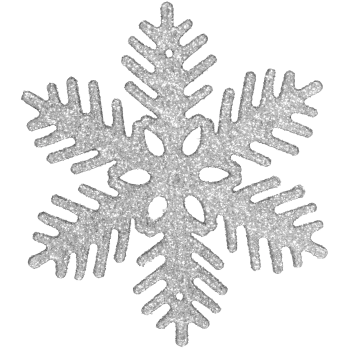 Snöflingor Silver 10cm 6-p Alrik Hedlund.