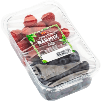 Bärmix Hallon & Blåbär 250g Klass 1 ICA.