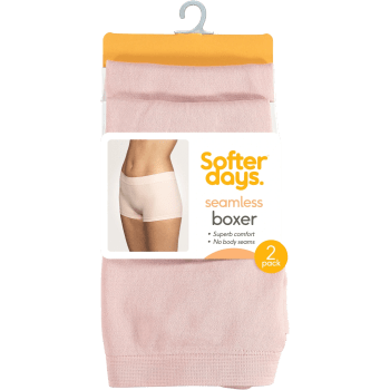 Boxer seamless S/M 2p puderrosa Softer Days.