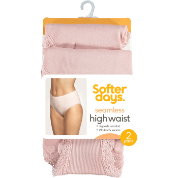 Trosa seamless spets High waist S/M 2p puderrosa Softer Days.